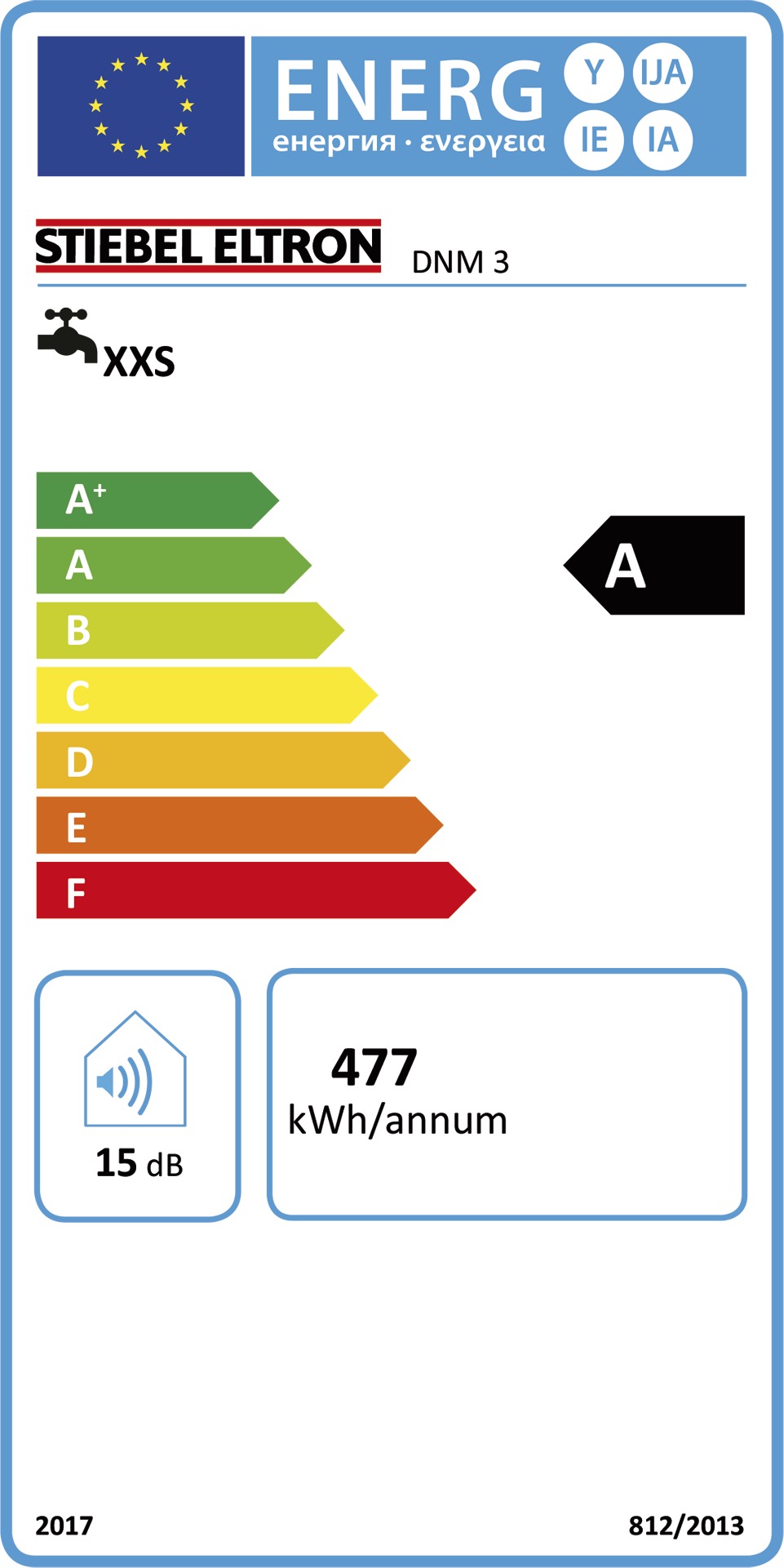 Durchlauferhitzer hydr 3,5kW man A Übertisch/Untertisch