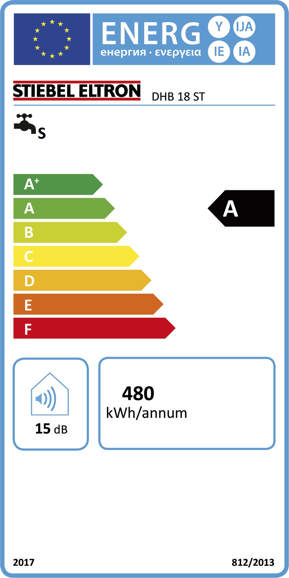 Durchlauferhitzer elektr 18kW man A Übertisch/Untertisch