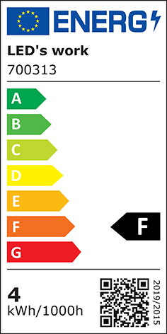 LED-Handleuchte 2,2W 5000K 220-240V m.LM Mit Anschlussleitung und Stecker