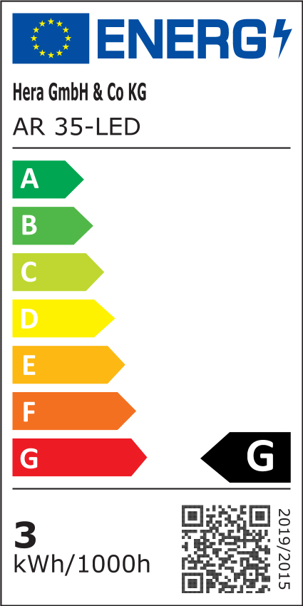 LED-Einbaustrahler 2,5W 3000K 165lm Konv edst mt 1LED Alu IP20 Ø/EB35mm