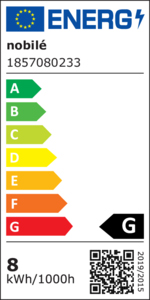 LED-Einbaustrahler 7,5W 2700K Konv chr glz IP40 1LED Alu RF:hochglänzend