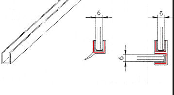 04-5180-U-Ausgleichsprofil 6mmx2000mm