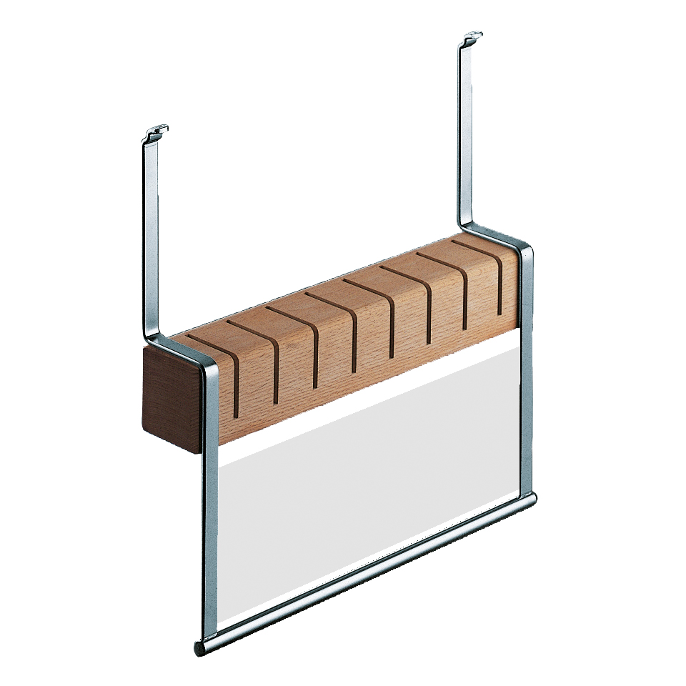 Messerhalter LINERO 2000 Holz H370mm B380mm T80 Schutzglas