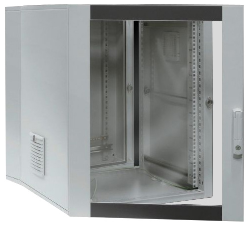 Netzwerkschrank ST 15HE B600xH746xT573mm IP54 vo pulverbesch m.Festrahm RAL7035