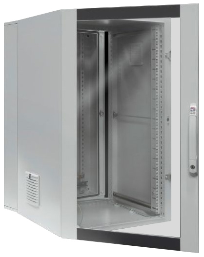 Netzwerkschrank ST 21HE vo pulverbesch B600xH1012xT573mm IP54 m.Festrahm