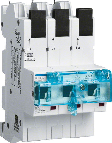 SLS-Schalter E 3p Sammelsch 40A 230V 6kV 690V/Ui 25kA Gr:2 IP2X