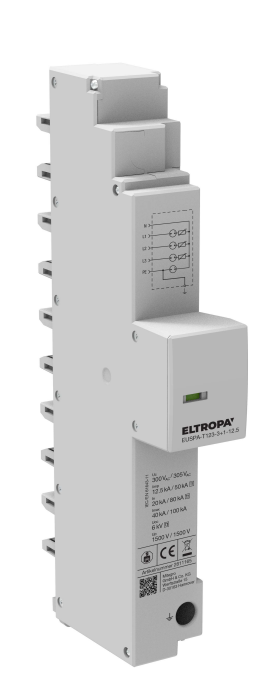 Kombi-Ableiter Sammelsch TN-S TT 240VAC 1,5kV 2TE 4p Netzform TN-S opt