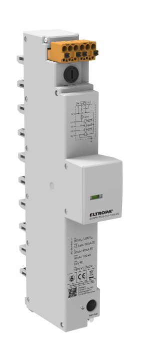 Kombi-Ableiter Sammelsch TN-S TT 240VAC 1,5kV 2TE 4p Netzform TN-S opt