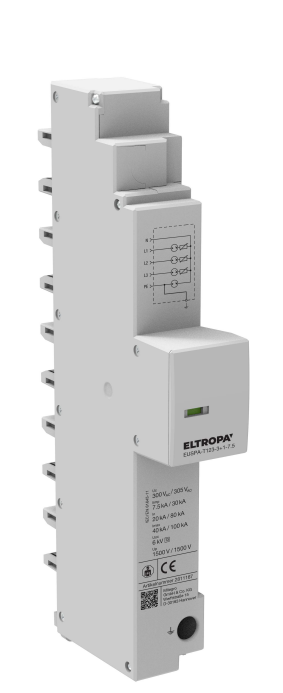 Kombi-Ableiter Sammelsch TN-S TT 240VAC 1,5kV 2TE 4p Netzform TN-S opt