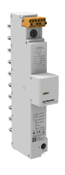 Kombi-Ableiter Sammelsch TN-S TT 240VAC 1,5kV 2TE 4p Netzform TN-S opt