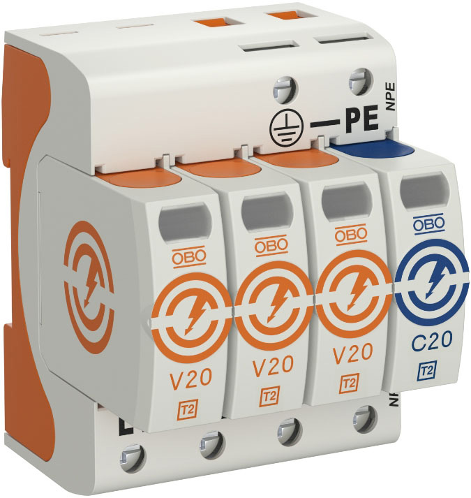 Überspannungsableiter TNNetzform-/TN-S/TT Netzform-TN/TN-C-S/TN-S/TT 230VAC 1,3kV