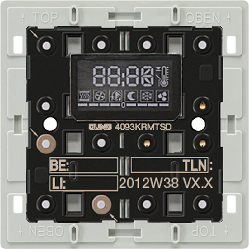 Raumtemperaturregler UP KNX m.Display Bedienelement Mit Vor-Ort Bedienung