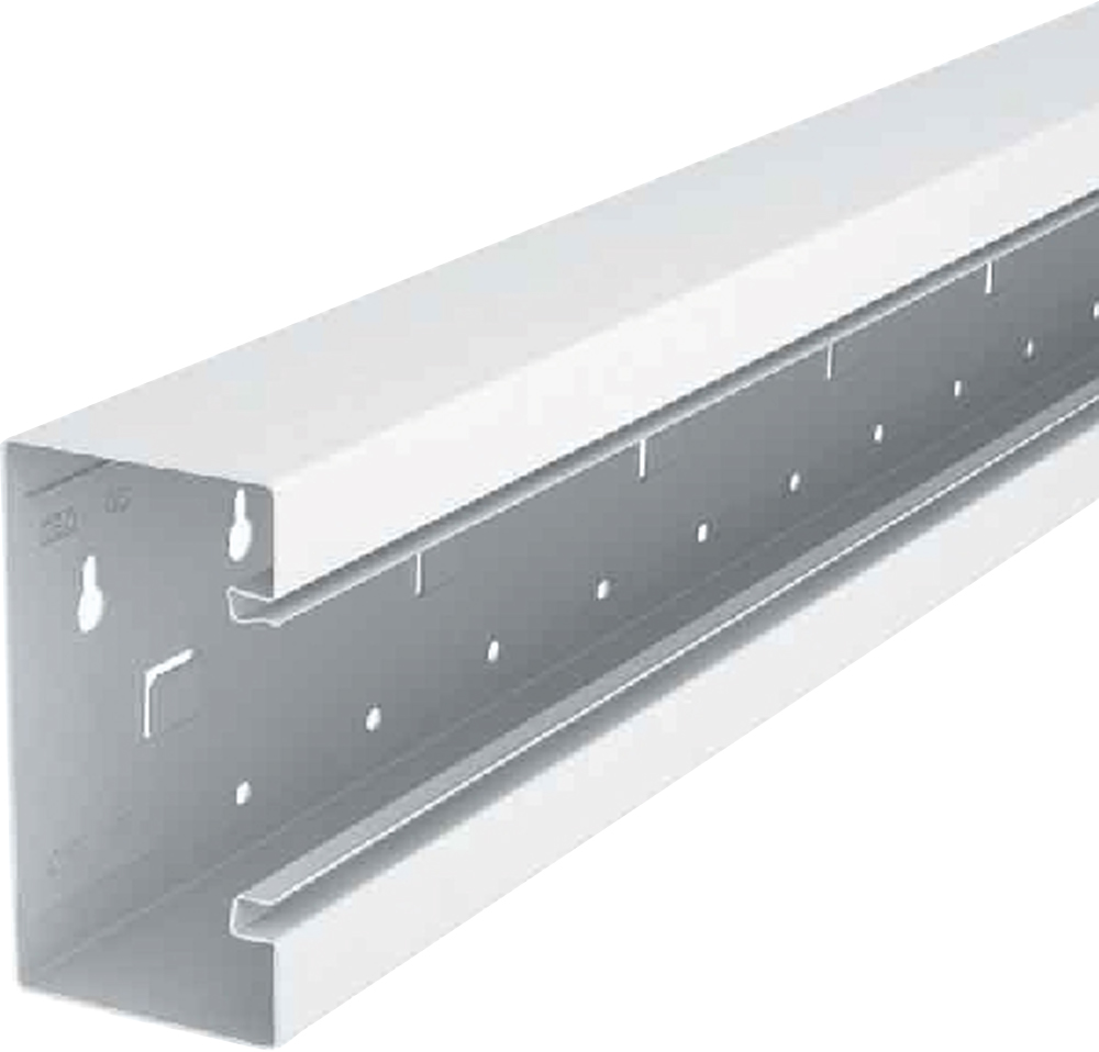 Geräteeinbaukanal Kst 133x66mm rws GEB-K RAL9010 7500qmm 2000mm