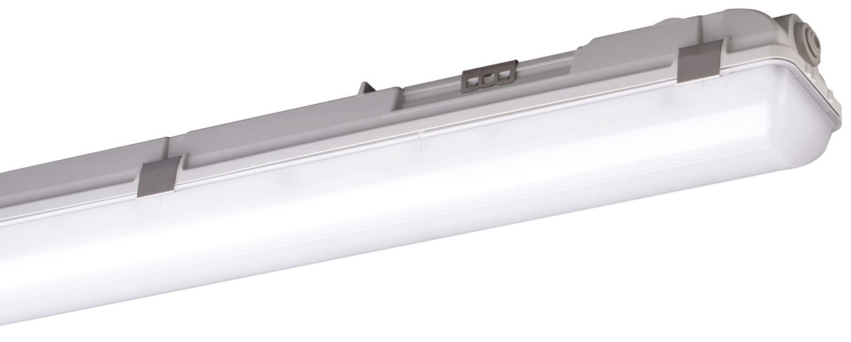 LED-Feuchtraumleuchte LUXANO2 43W 4000K 6000lm gr Konv IP65 1477x85x88mm