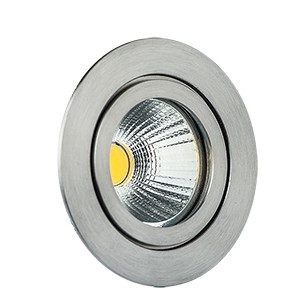 LED-Einbaustrahler 8W TULKA 2700K 738lm Konv 1LED Edst IP55 mt RF:hochglänzend