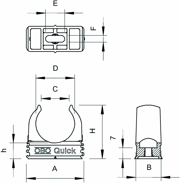 Rohrschelle Ø32-39,2mm Quick Kst anreihb Schraubl gr