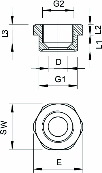 Reduzierring Kst M20/M16