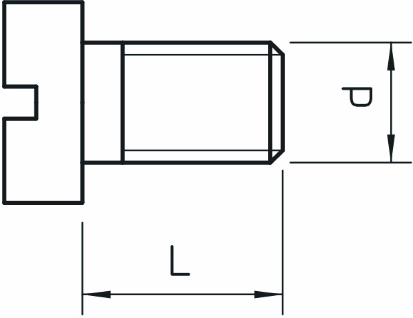 Zylinderkopfschraube M6x16mm Schlitz g/vz