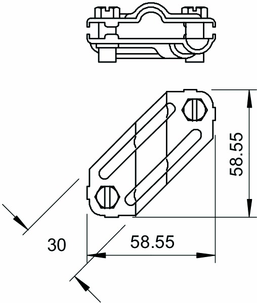 Kreuzverbinder ST f/vz SKT-Schr