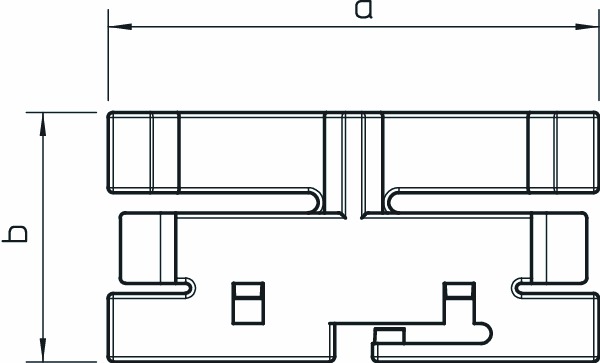 Kabelhalteklammer LF-K H36xB116,2mm fest einrast Kst