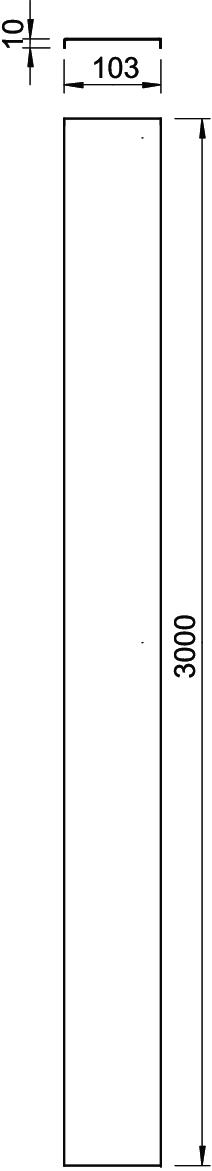 Deckel Drehriegel 103x3000mm f.Kabelrinne