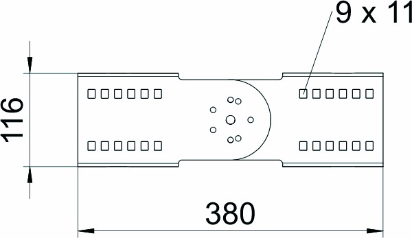 Gelenkverbinder ST Schraubverb 330mm Kabelleiter Geeignet für Kabelleiter