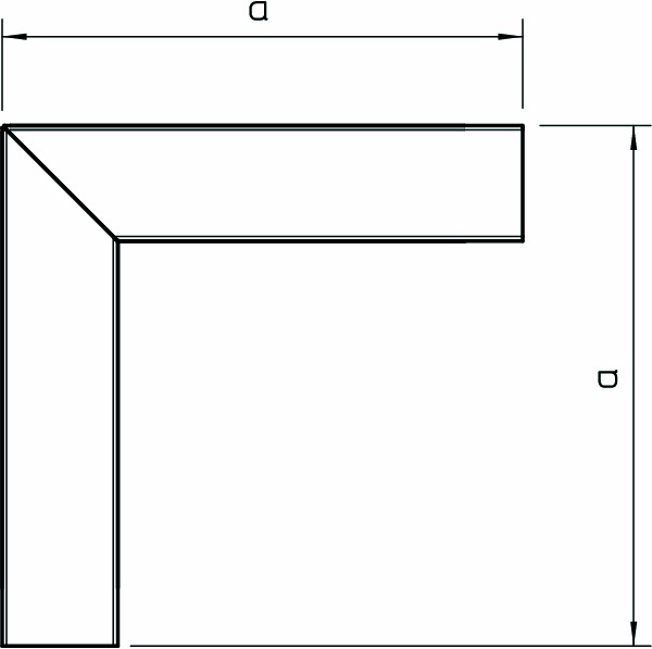 Flachwinkel LF-K UT/OT 60x60mm ST vz hfr