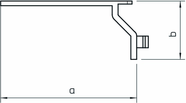 Halteklammer VD-K 56x20mm anpass.Kanalbr An Kanalbreite anpassbar