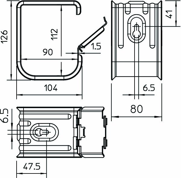 Sammelhalterung ST hfr GRIP 70xNYM3x1.5 f.Funktionserh