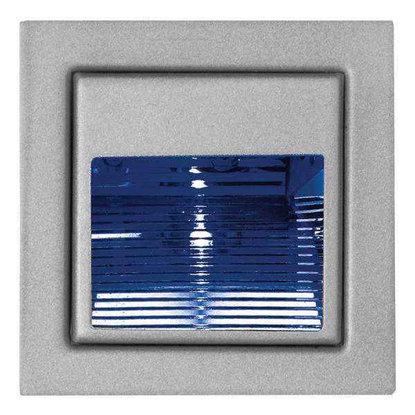 LED-Orientierungsleuchte 1W 20lm alu Konv IP20 1LED elektr.Trafo Lamelle m.LM
