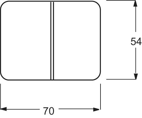 Wippe_2t Schalter alpha std-ws glz