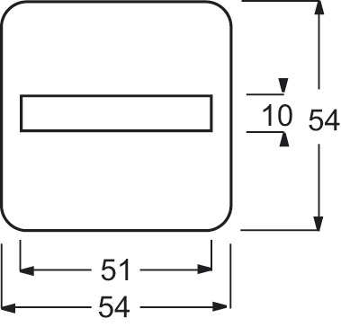 Wippe Schalter Reflex SI aws glz Symbol Klingel Mit Beschriftungsfeld