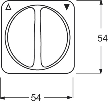 Drehknopf Jalousie Reflex SI aws glz Symbol Jalousie