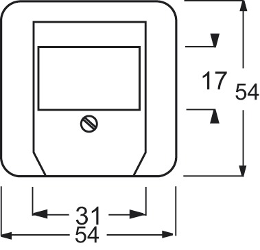 Zentralplatte TAE 1f Reflex SI aws Schraubbef