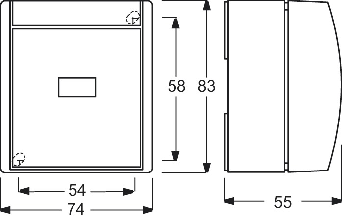 Kontroll-Wechselschalter ocean gr/bl-gn mt AP IP44 1f 10AX