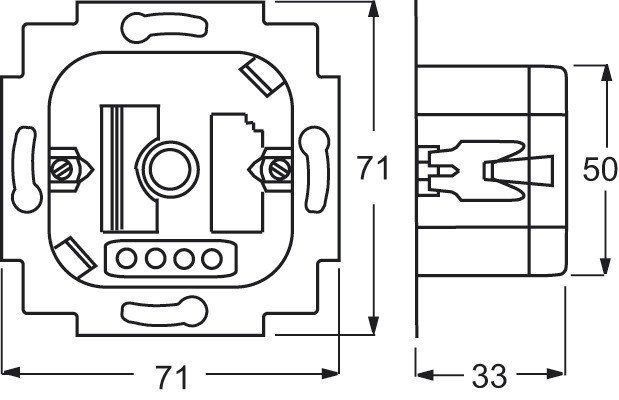 Dimmer Dreh/Druckkn 200W indukt UP