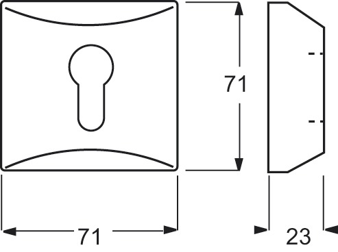 Schlüssel/Abd Jalousie Allwetter 44 aws glz Symbol Jalousie