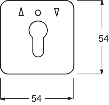 Zentralplatte Jalousie Reflex SI aws glz Symbol Jalousie