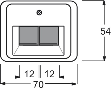 Zentralplatte UAE/IAE 2f alpha std-ws glz Schraubbef