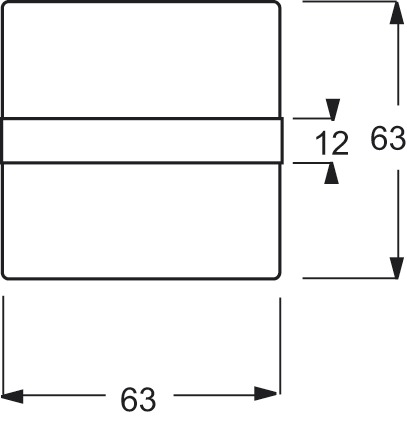 Kontrollwippe Schalter future linear std-ws glz Mit Beschriftungsfeld