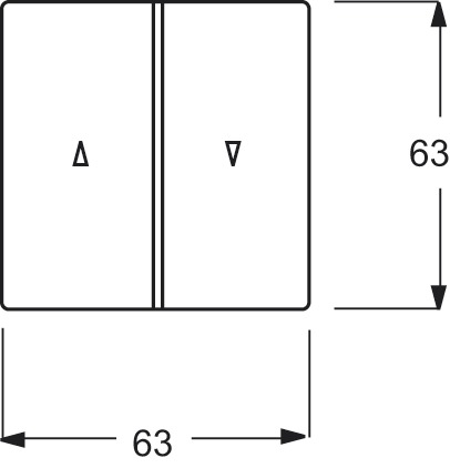 Wippe 2t Jalousie future linear elf-ws glz Symbol Jalousie elfenbein-weiß