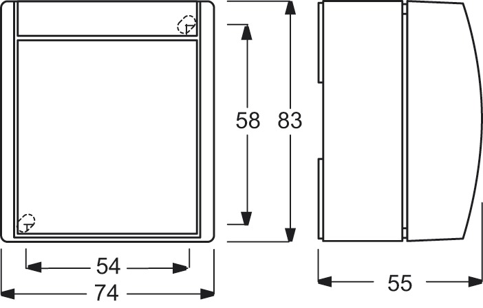 Wippschalter gr/bl-gn mt ocean AP IP44 2p 1f 10AX