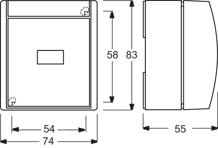 Kontroll-Heizungsschalter ocean gr/bl-gn mt AP IP44 1f 10AX