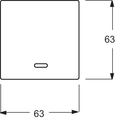 Wippe 1t Schalt/Dimm future anth glz Kontrollfenster/Lichtauslass