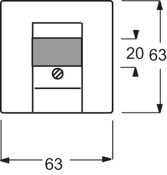 Zentralplatte TAE 1f pur edelstahl edst Schraubbef