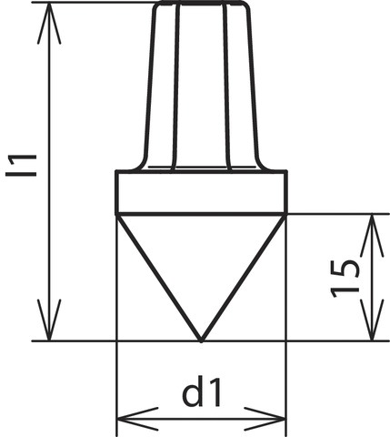 Schlagspitze Ø20mm Guss f/vz