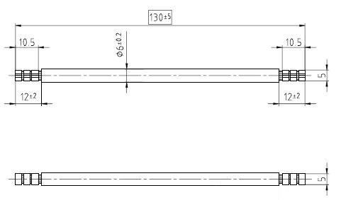 Verdrahtungsbrücke 1ph 133mm 10qmm Stift isol sw