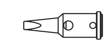 Lötspitze ger meißelf 2,4x25,5mm vernick