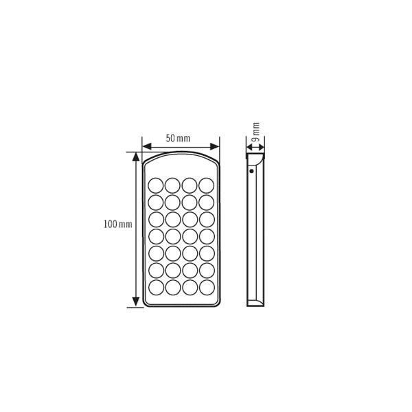 Fernbedienung REMOTE CONT silber/blau Handsender für Bewegungsmelder Zubehör