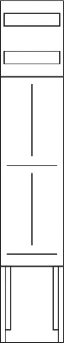 Komplettfeld 63A 2Z 2stö 2V 1350x250mm 300mm TSG